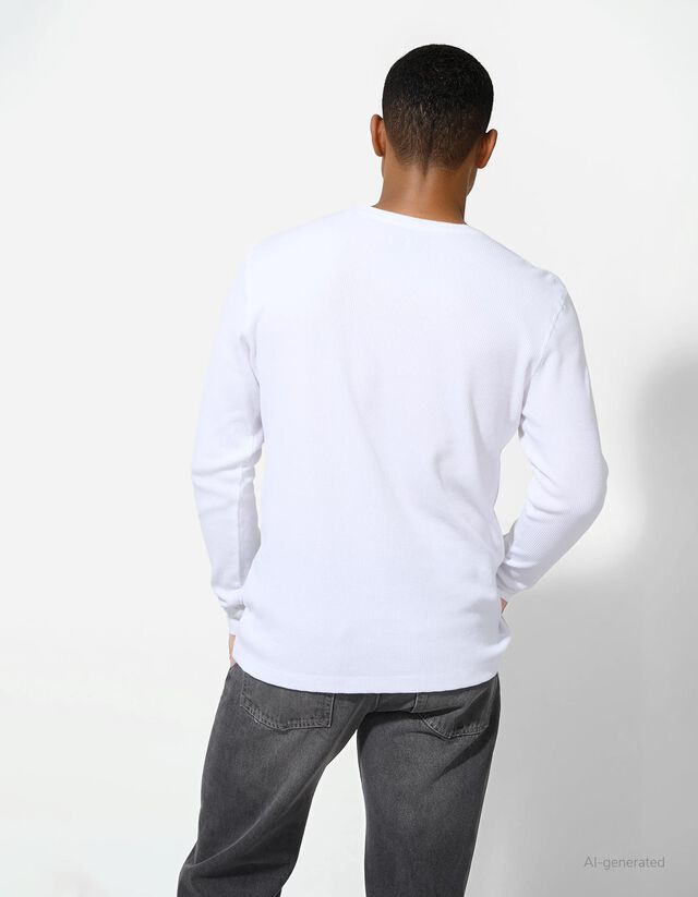 Hosszú ujjú felső - Normál fazon - szürke