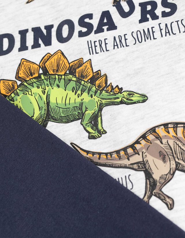 Hosszú ujjú felső - Nyomott minta - vilagos szurke