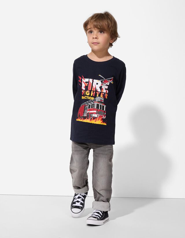 Hosszú ujjú felső - Pamut - bézs