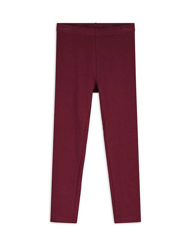 Legging - Egyszínű - mélyvörös