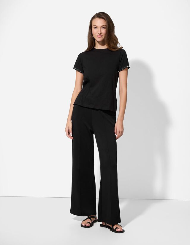 Póló - Gyöngyökkel díszítve - vilagos zold