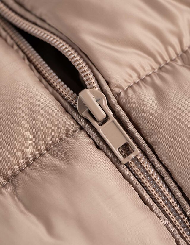 Steppelt mellény - Egyszínű - világos barna