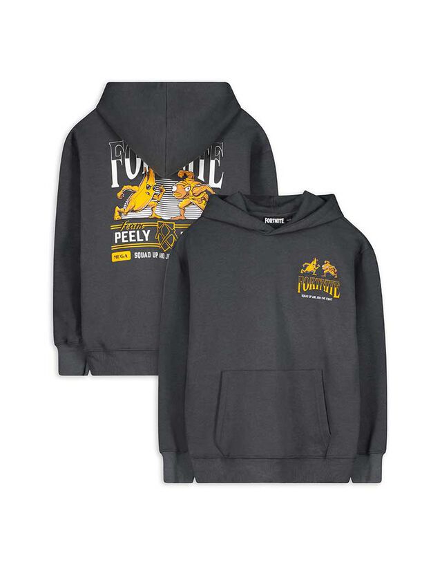 Kapucnis felső - Fortnite - sötétszürke