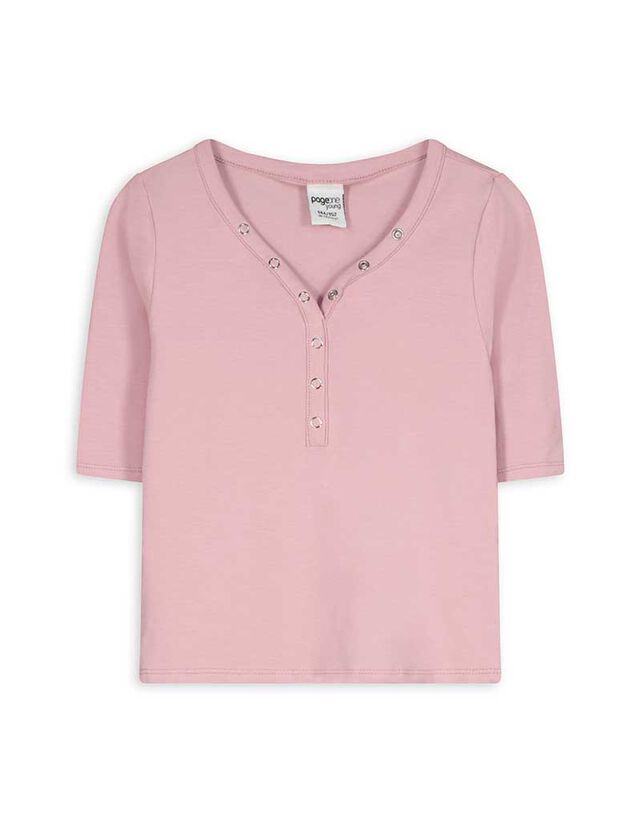 Póló - Egyszínű - pink