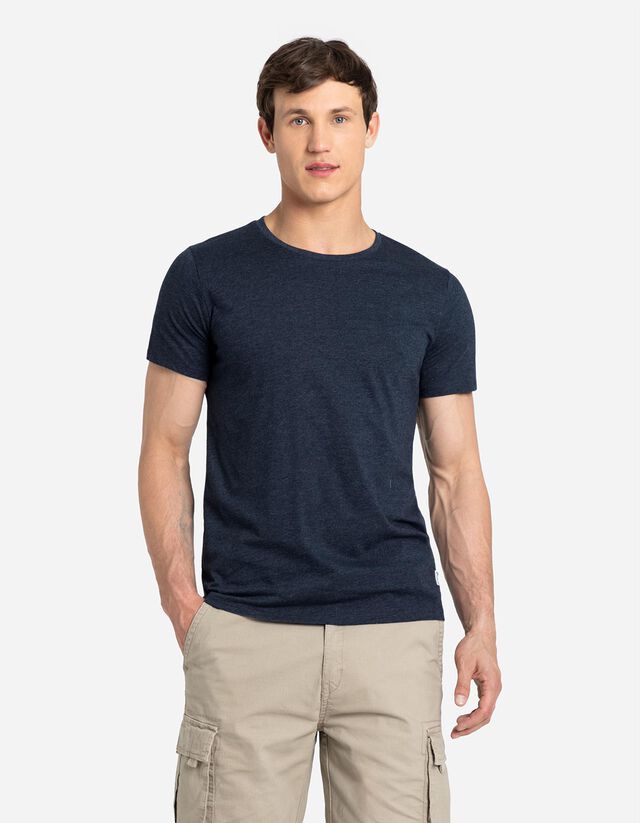 Póló - Melírozott - fekete