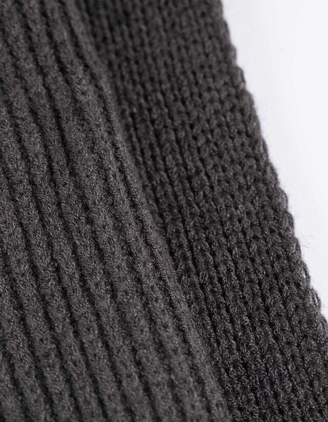 Sál - Kötött ruha - sötétszürke