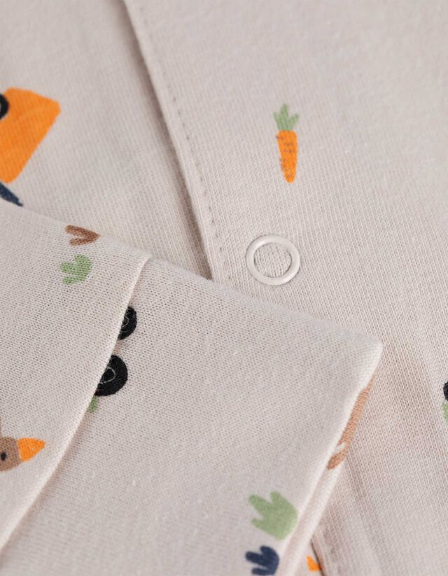 hosszú ujjú body, nadrág és sapka - Ajándékcsomag - feher