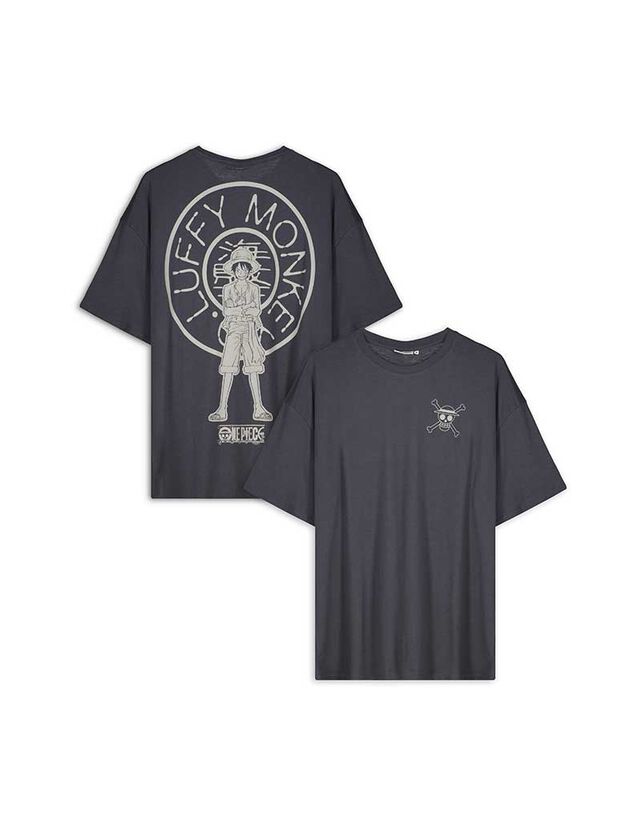 Póló - One Piece - sötétszürke