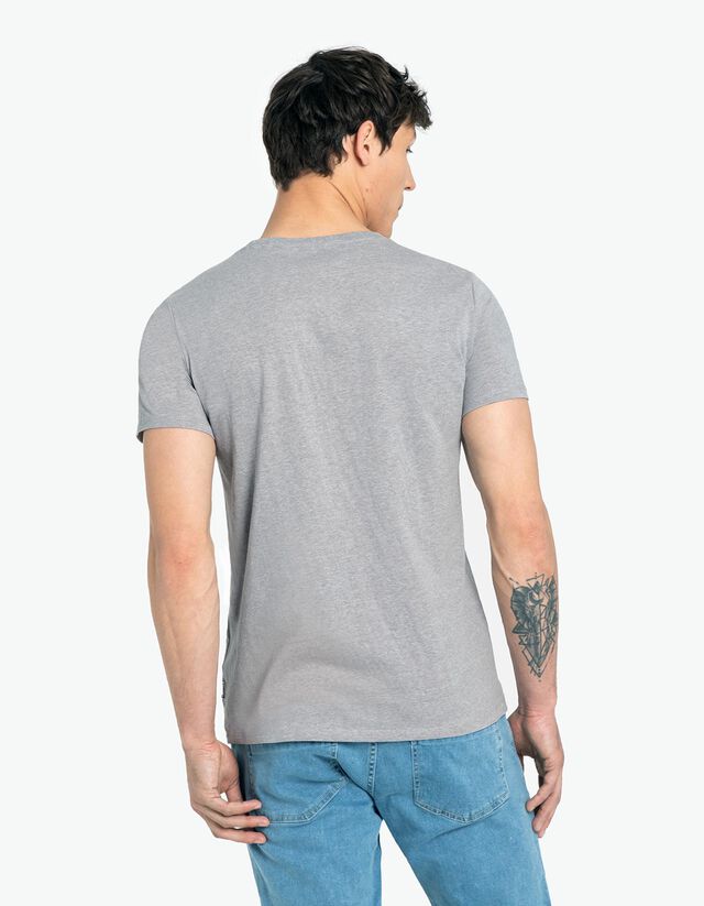 Póló - Melírozott - fekete