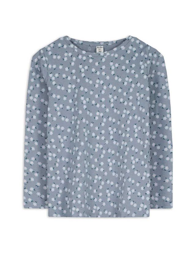 Hosszú ujjú felső - Elszórt nyomott minta - rozsaszin