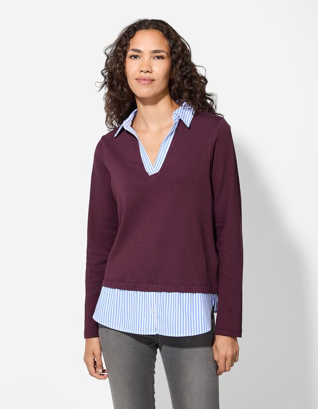 Női ing - Kétrétegű hatás - bézs