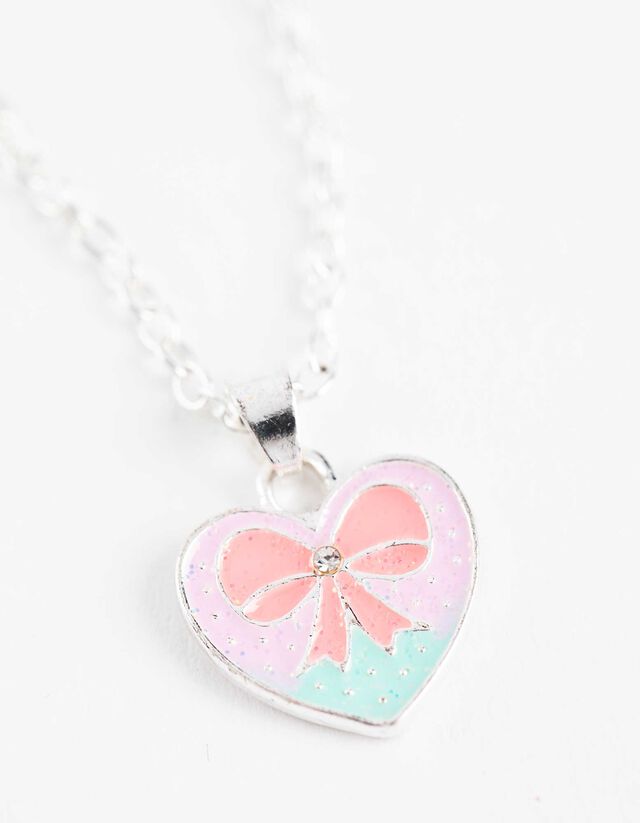 Nyaklánc és fülbevaló szett - 2 db-os csomag - ezust