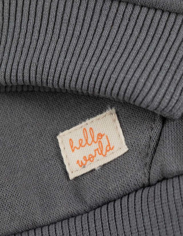 Cipzáros melegítőfelső - Pamut keverék - szürke