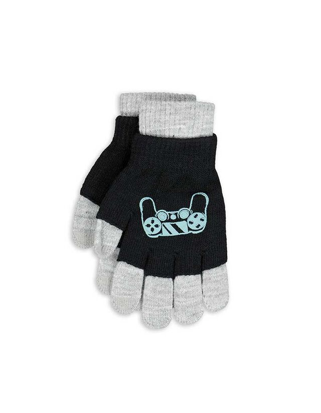 Kesztyű - Nyomott minta - szürke