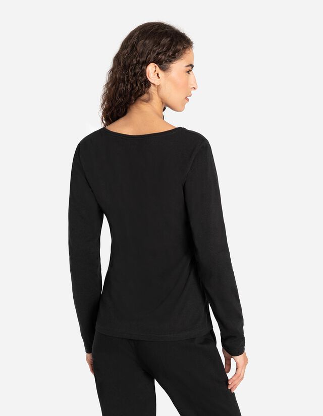 Hosszú ujjú felső - Alapvető - bézs