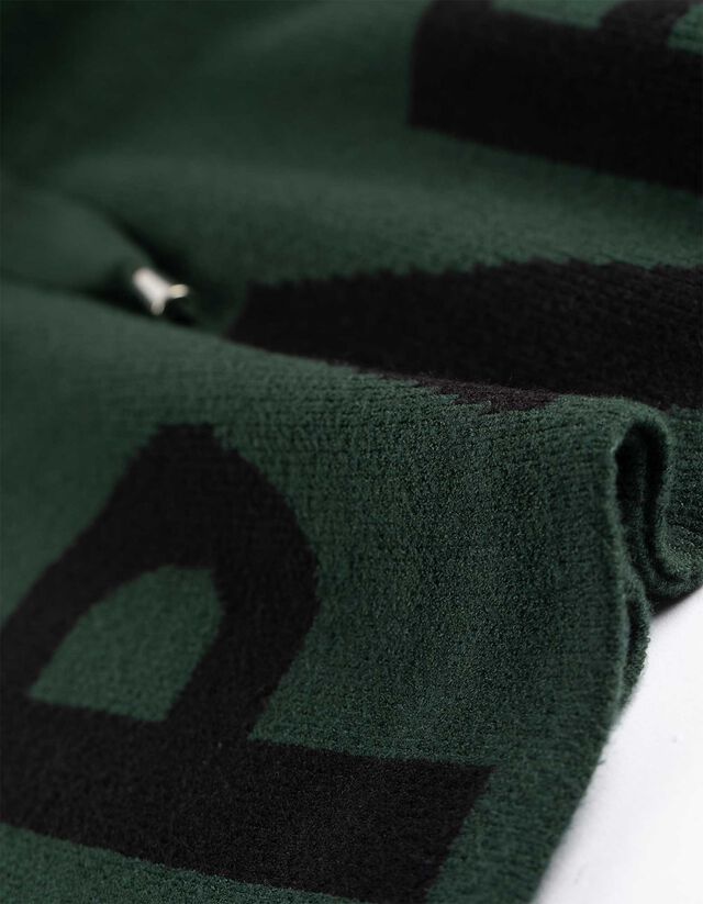 Pulóver - Feliratos - sötétzöld