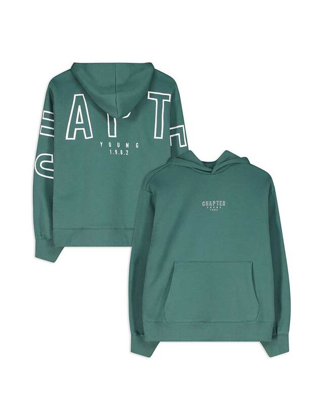 Kapucnis felső - Túlméretezett fazon - feher