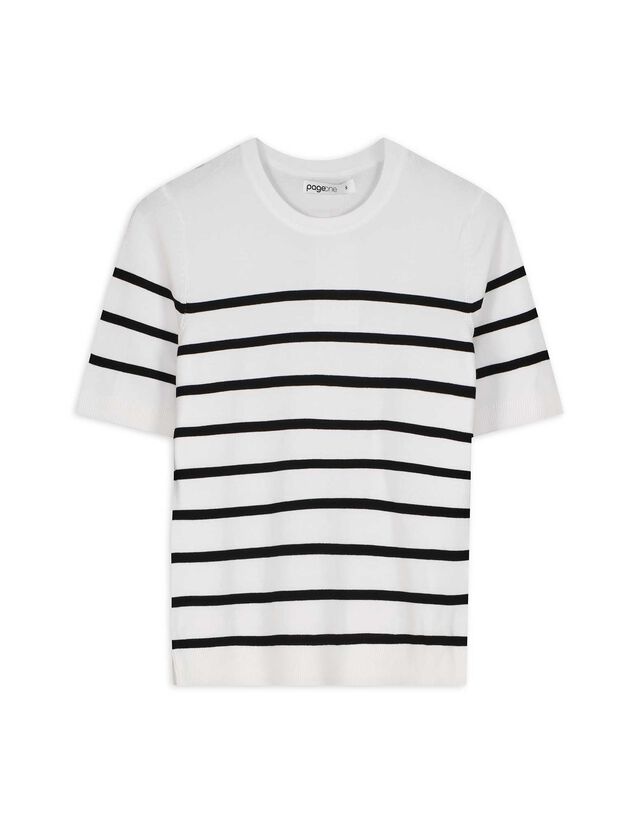 Pulóver - Viszkózkeverék - feher