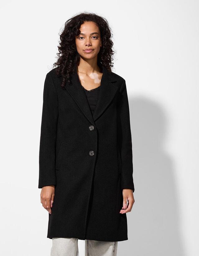 Kabát - Gyapjú megjelenés - barna