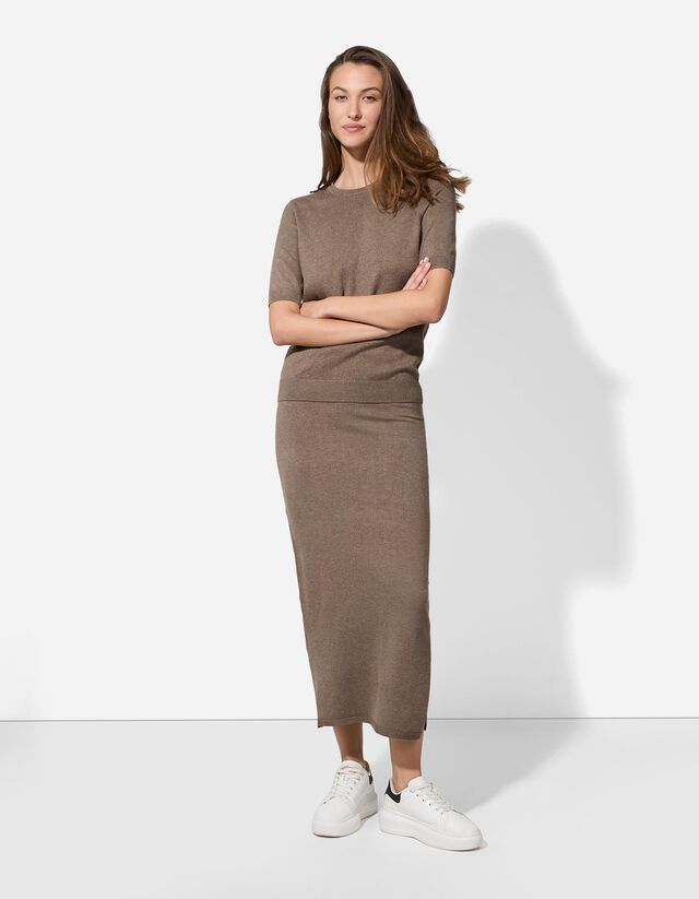 Pulóver - Rövid ujjú - sötétszürke