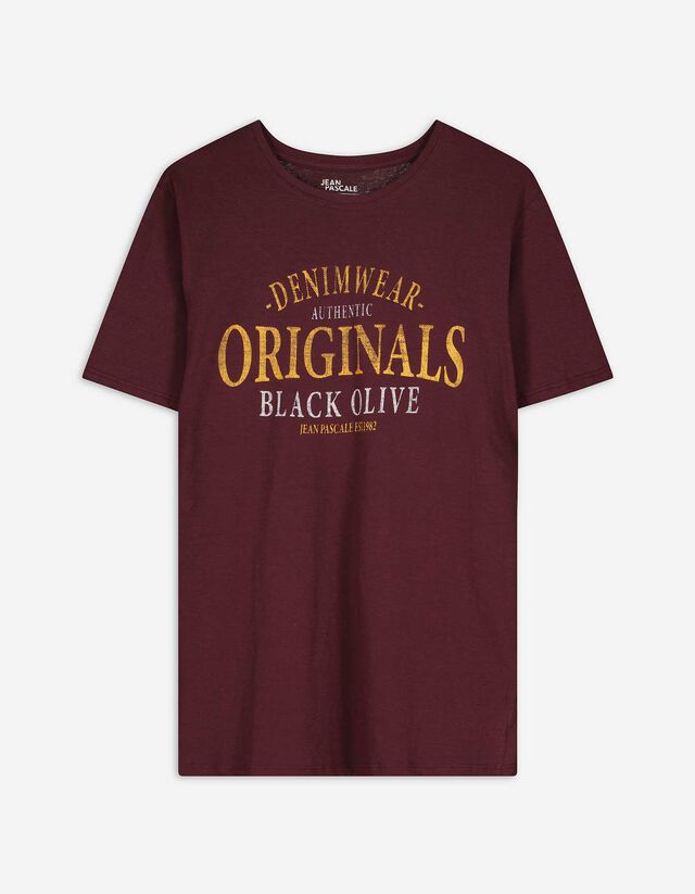 Póló - Nyomott minta - sárga