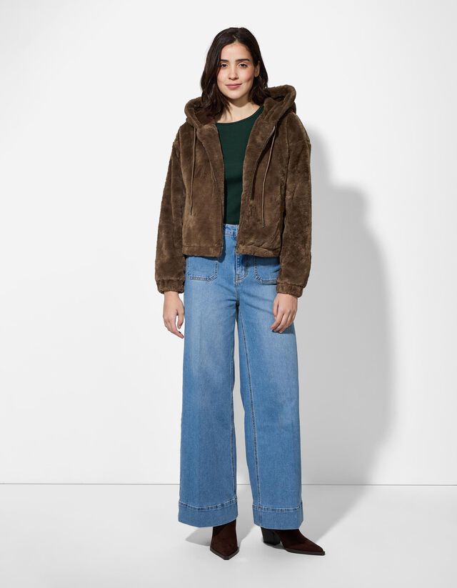 Dzseki - Ejtett vállú - barna