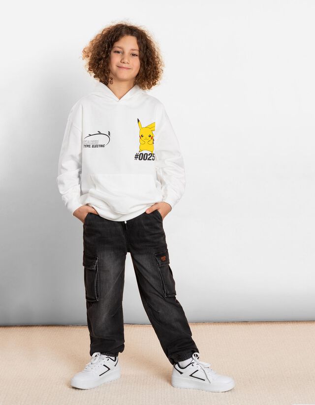 Kapucnis felső - Pokémon - sötétzöld