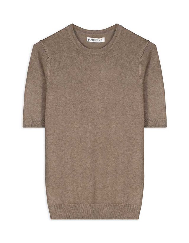 Pulóver - Rövid ujjú - sötétszürke