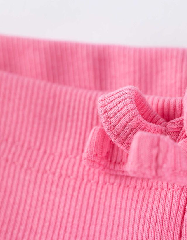 Legging - Bordázott - világos barna