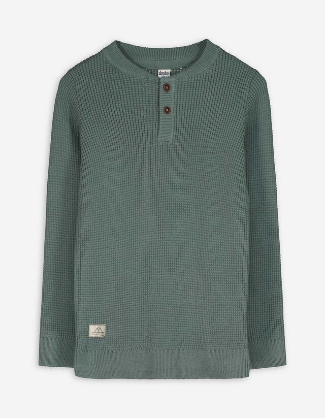 Pulóver - Gombolópántos - világos barna