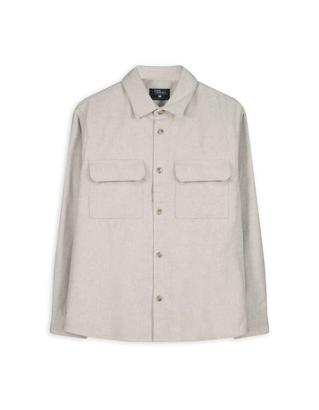 Férfi ing - Gyapjú megjelenés - bézs