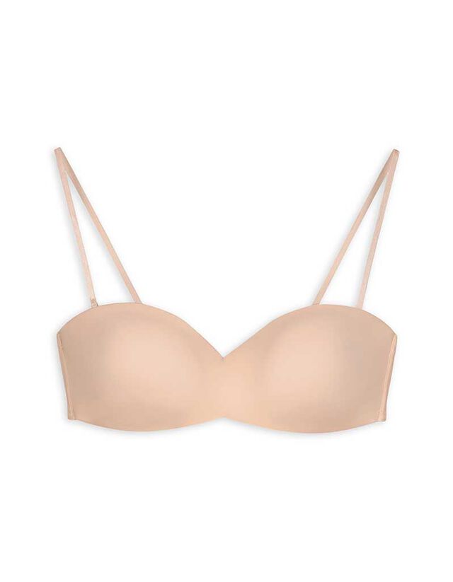 Merevítő nélküli melltartó - levehető pántok - rozsaszin