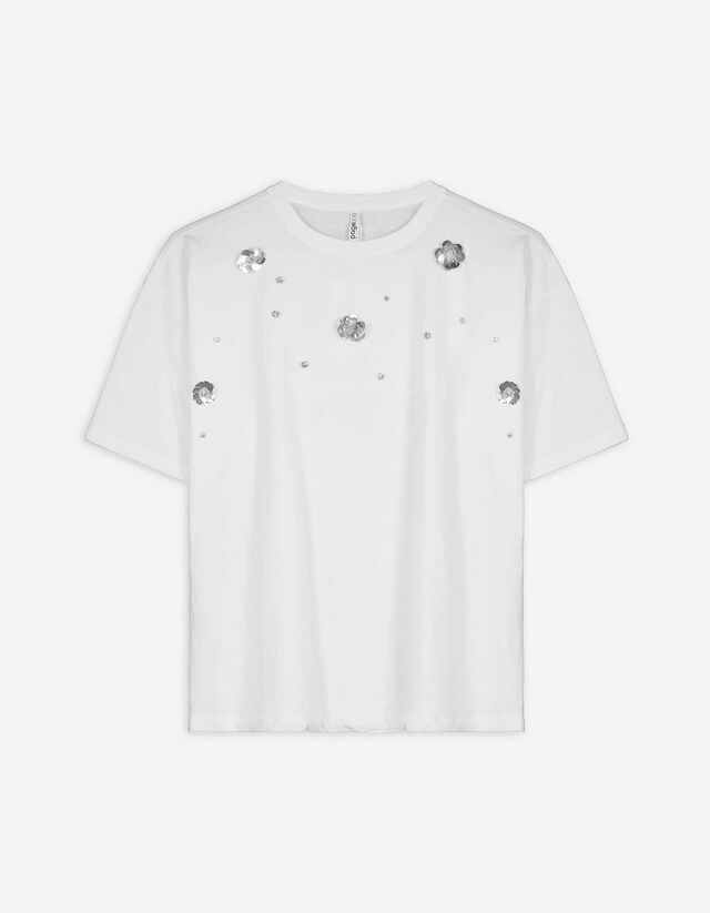 Póló - Strasszokkal - feher
