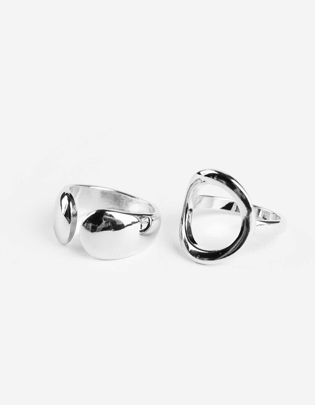 Gyűrű - 2 db-os csomag - ezust