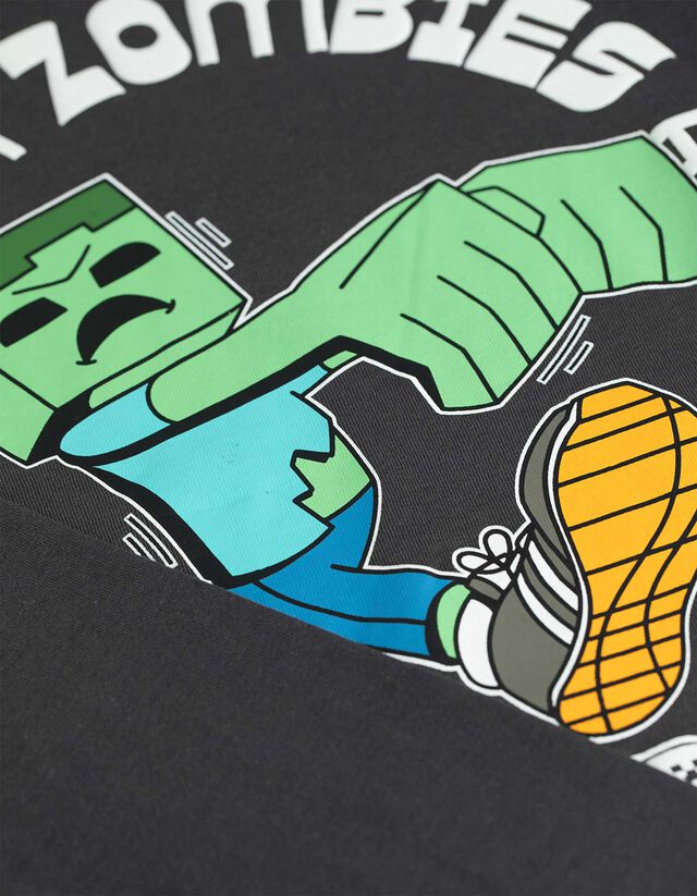 Hosszú ujjú felső - Minecraft - sötétszürke