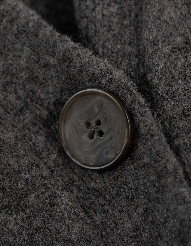 Hosszított kardigán - V-kivágás - bézs