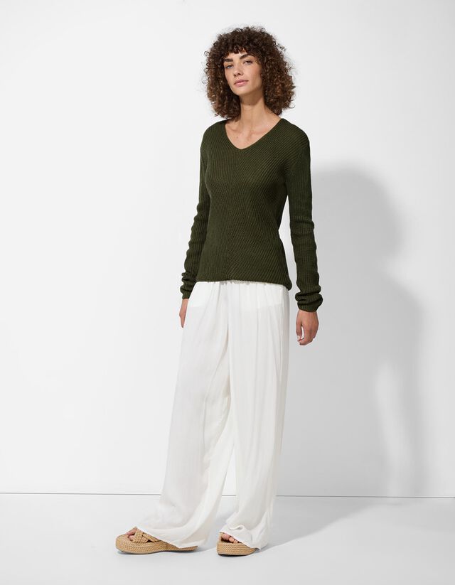 Pulóver - Egyszínű - barna