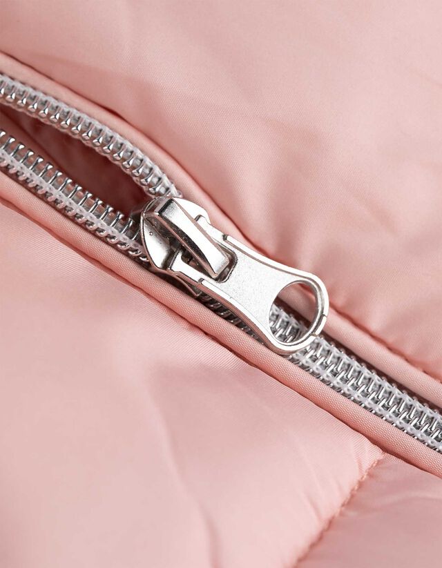 Hosszú mellény - Béléssel - rozsaszin