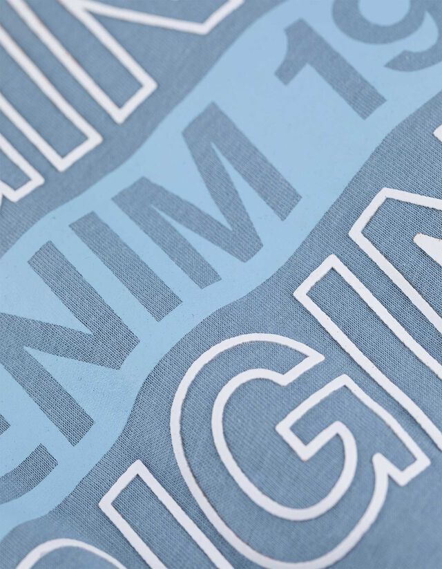 Póló - Nyomott minta - fekete