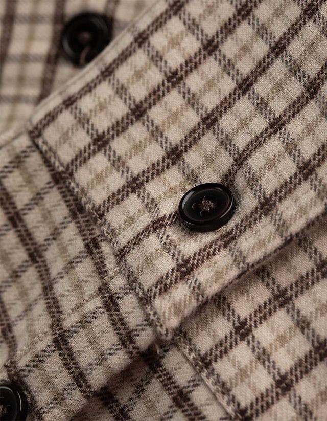 Blúz - Kockás - bézs