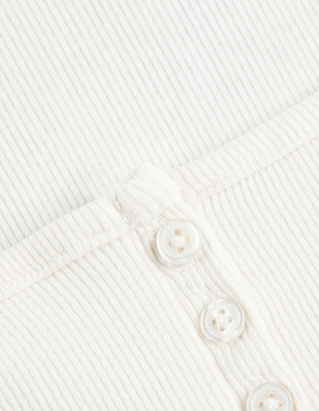 Póló - Bordázott - fekete