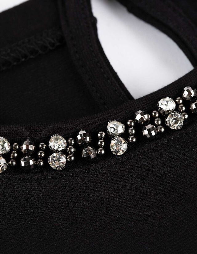 Ruha - Strasszokkal - fekete