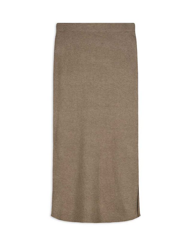 Szoknya - Viszkózkeverék - sötétszürke