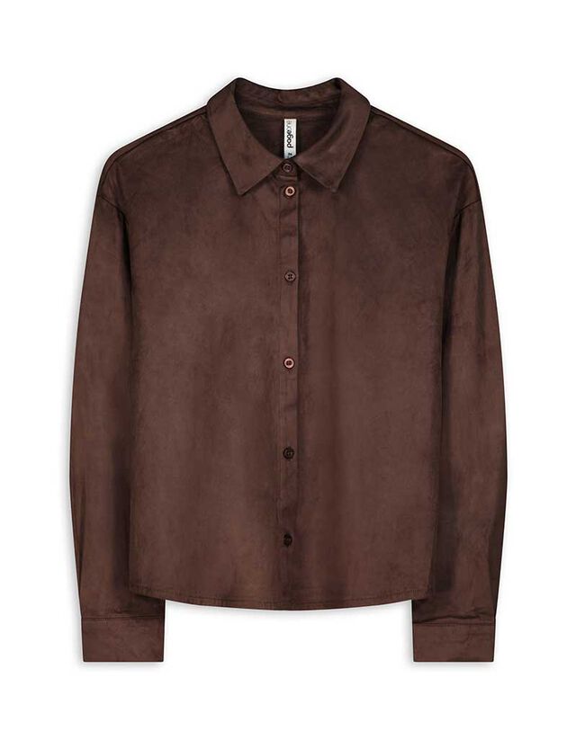 Blúz - Velúr utánzat - sötétzöld