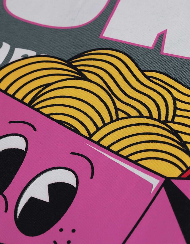 Póló - Hátul nyomtatott minta - feher