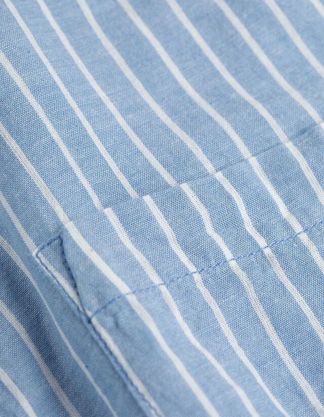 Férfi ing - Csíkos - kék