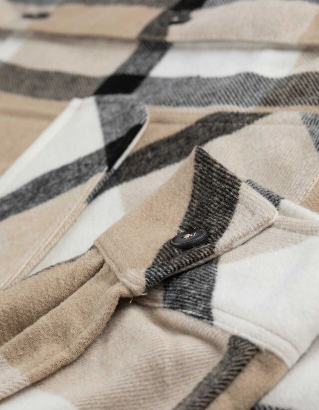 Férfi ing - Gyapjú megjelenés - bézs