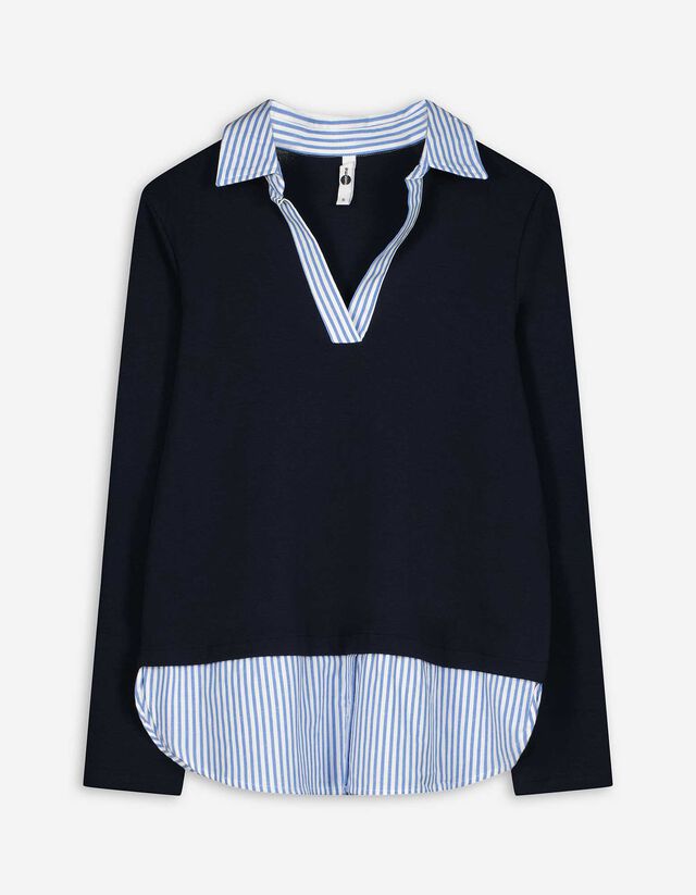 Női ing - Kétrétegű hatás - bézs