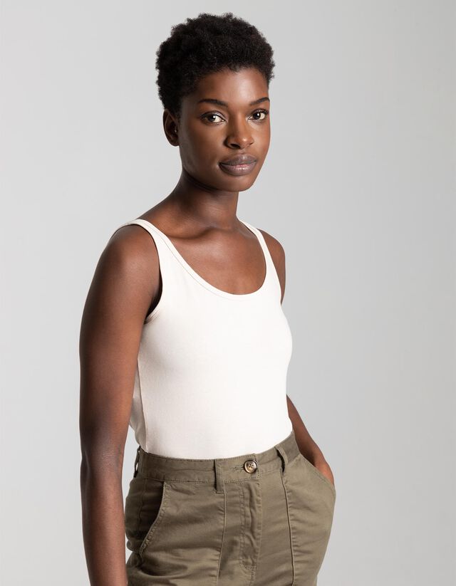 Ujjatlan felső - Sztreccs - sotetkek