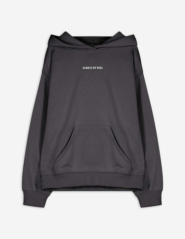 Kapucnis felső - Nyomott minta - kék